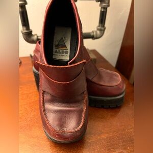 Vintage leather platforms